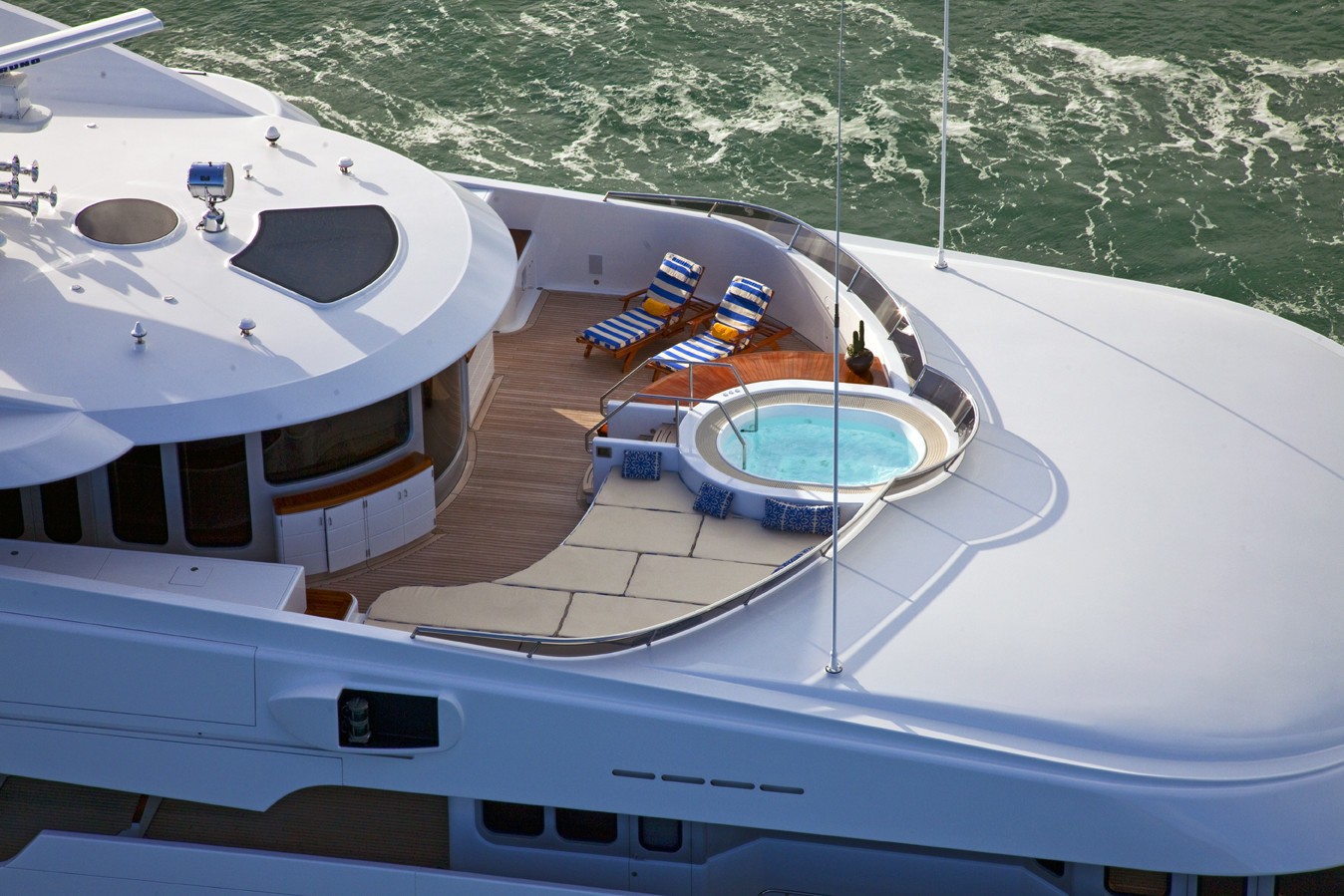 yacht with moon pool